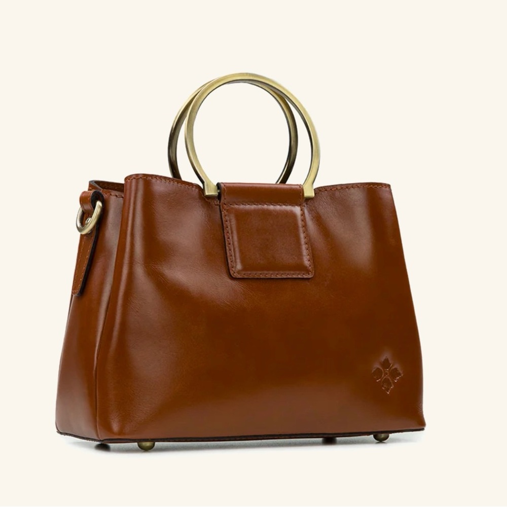 Patricia Nash Empoli Heritage Satchel with ring handle and crossbody strap NWT - Picture 4 of 9